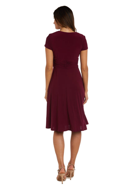 Short Plus Size Dress Black by R&M Richards 1149