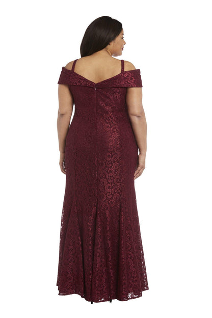 R&M Richards 2047W Formal Plus Size Long Lace Gown