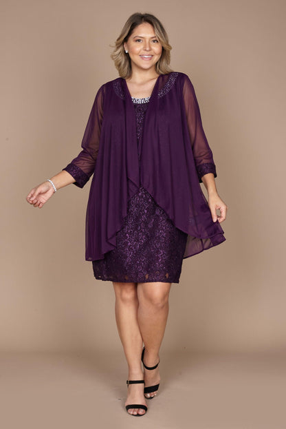 Short Jacket Mother of the Bride Dress by R&M Richards 2208
