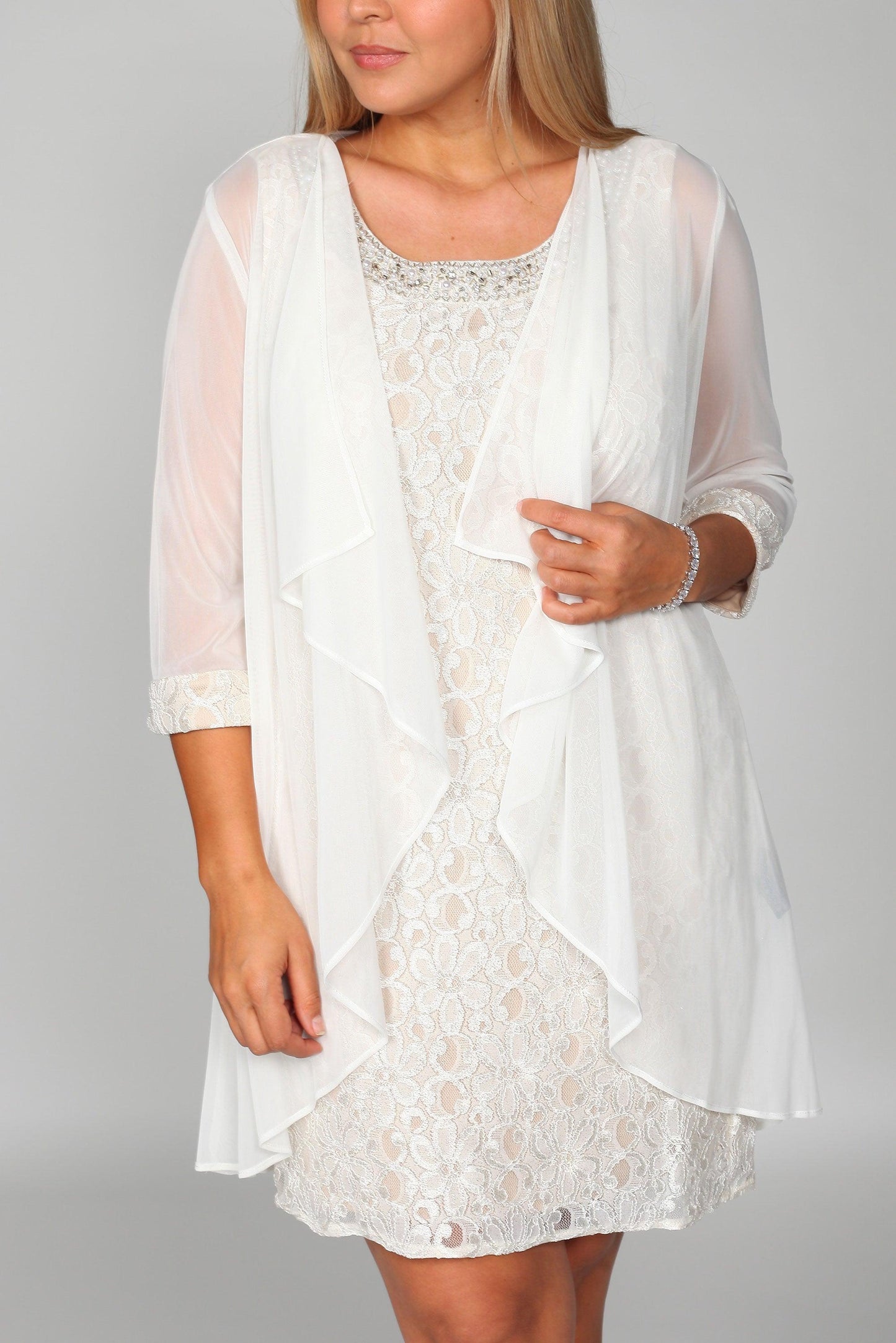 Short Jacket Mother of the Bride Dress by R&M Richards 2208
