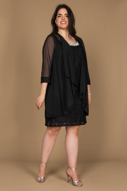 Short Jacket Mother of the Bride Dress by R&M Richards 2208