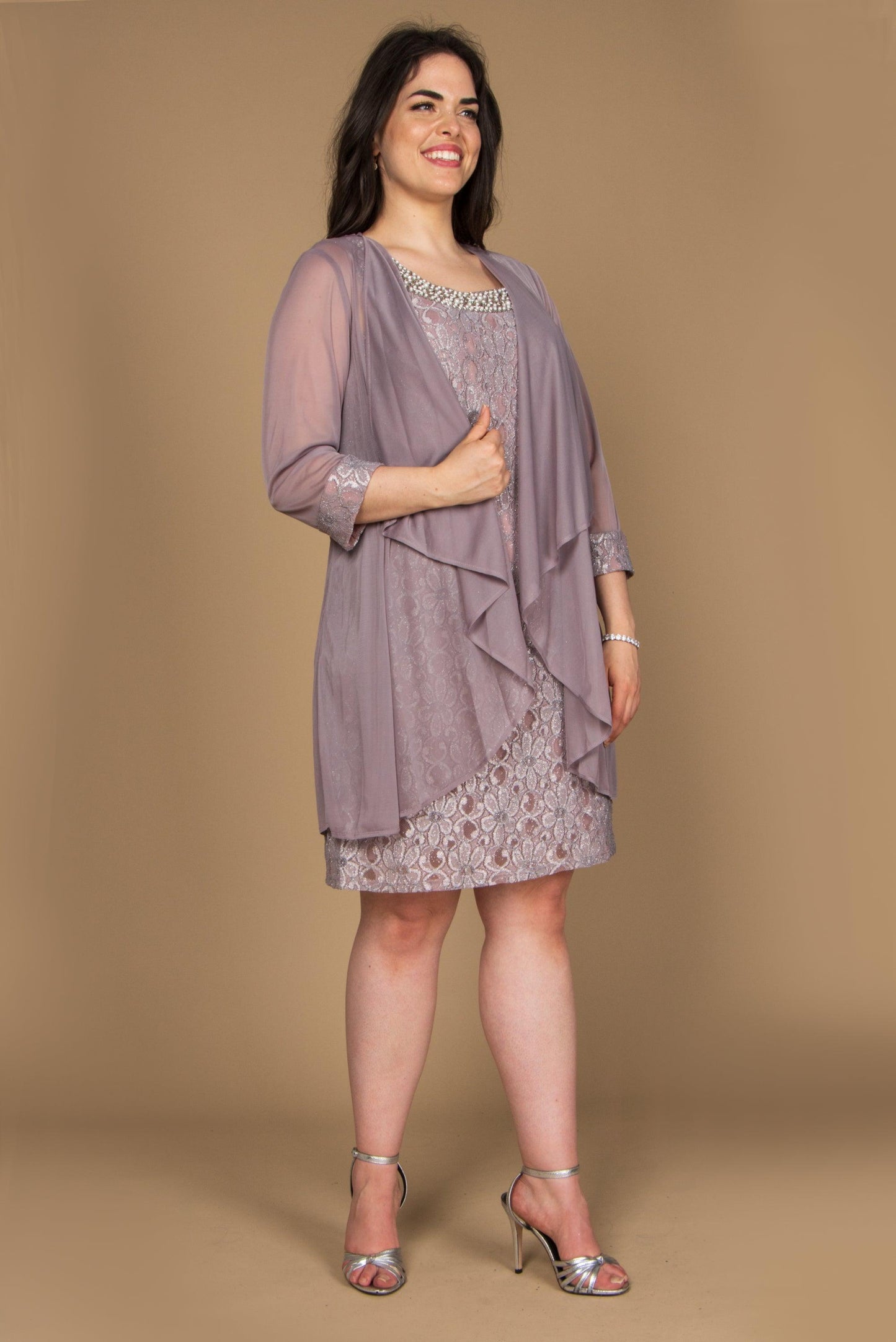 Short Jacket Mother of the Bride Dress by R&M Richards 2208