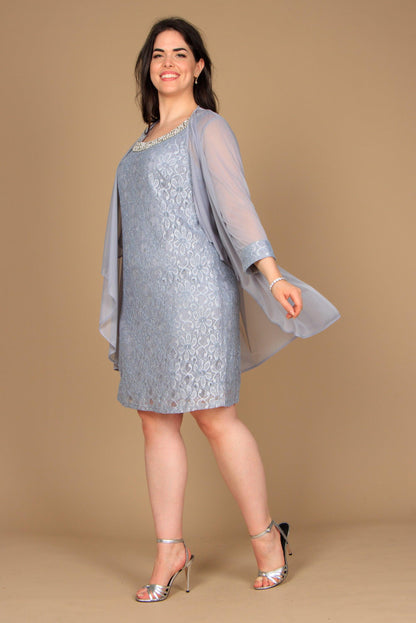 Short Jacket Mother of the Bride Dress by R&M Richards 2208