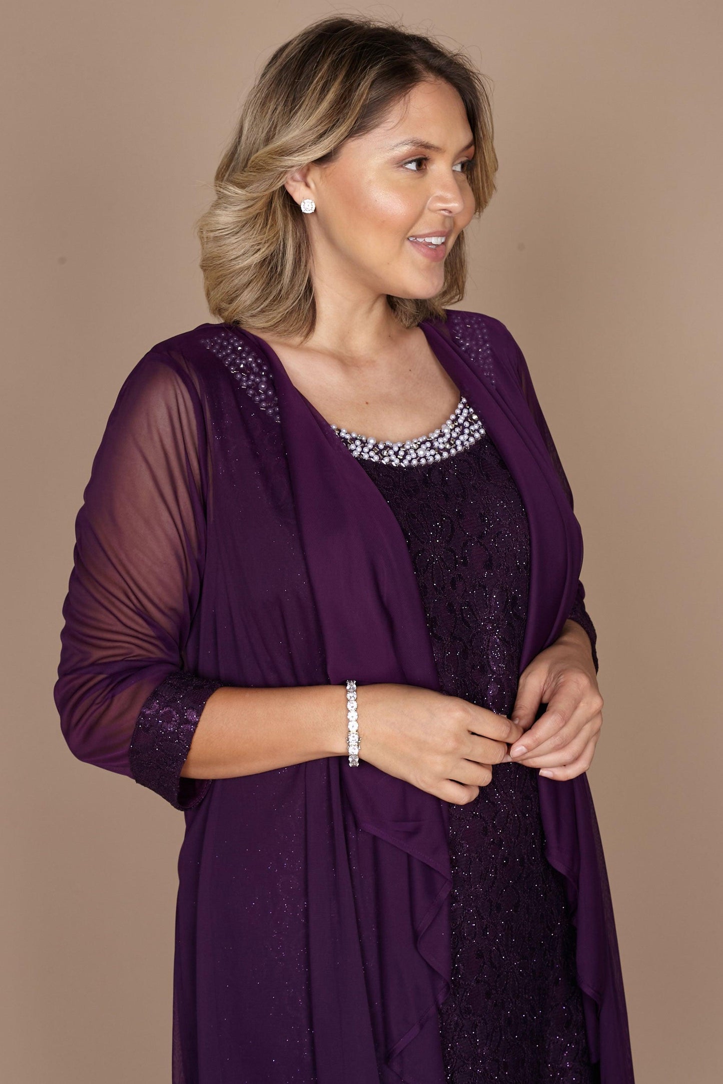 Short Jacket Mother of the Bride Dress by R&M Richards 2208