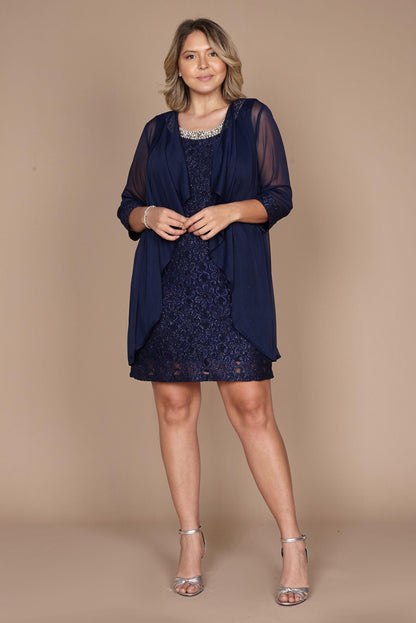 Short Jacket Mother of the Bride Dress by R&M Richards 2208