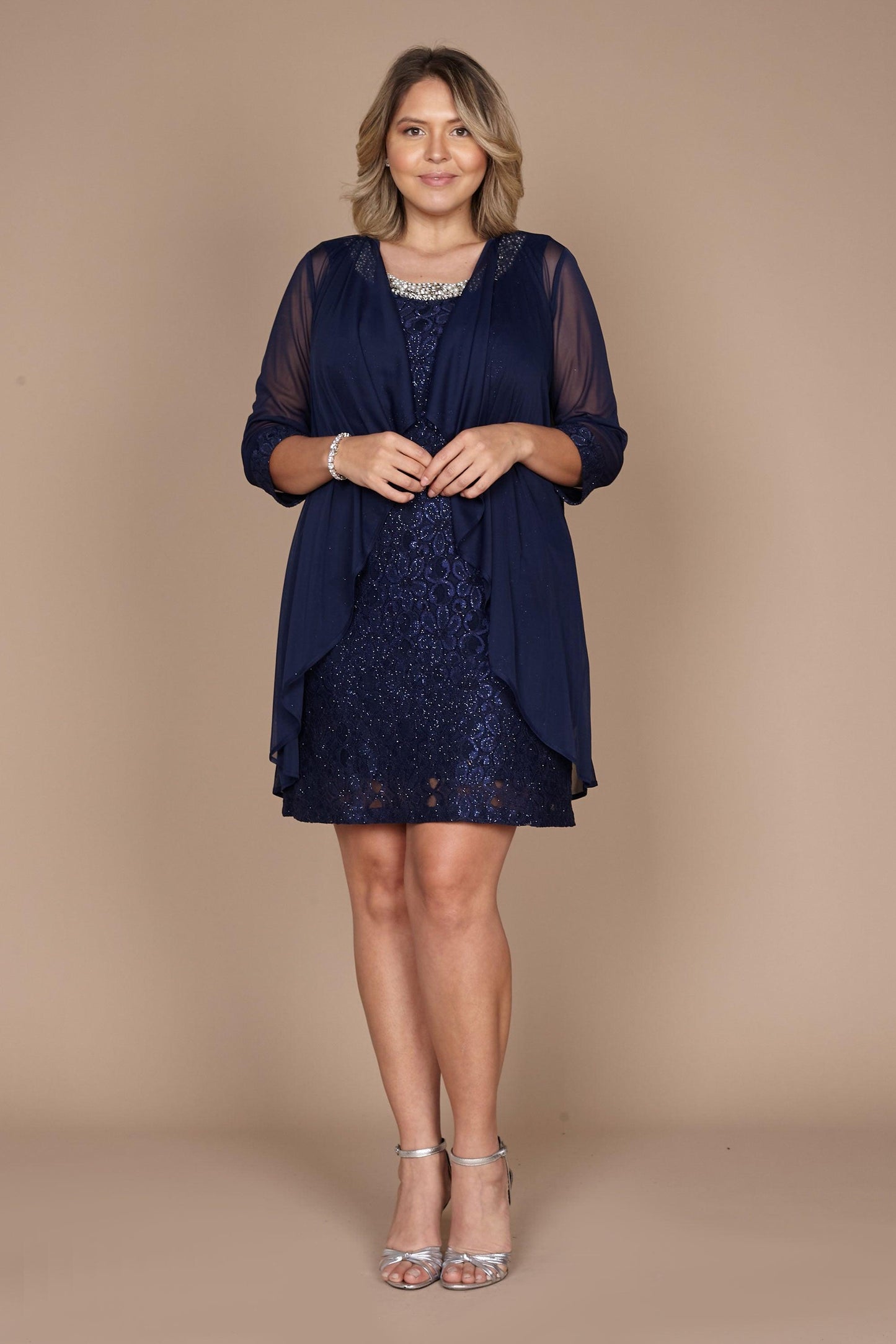 Short Jacket Mother of the Bride Dress by R&M Richards 2208