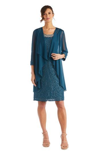 Short Jacket Mother of the Bride Dress by R&M Richards 2208