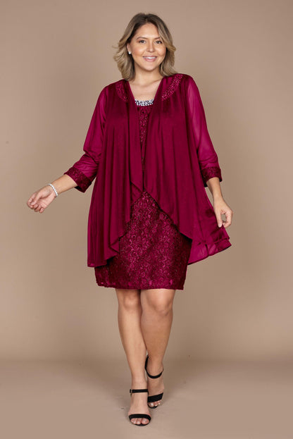 Short Jacket Mother of the Bride Dress by R&M Richards 2208