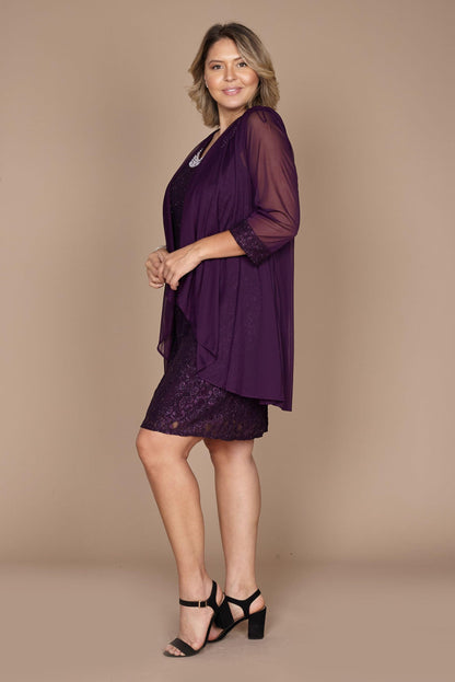 Short Jacket Mother of the Bride Dress by R&M Richards 2208