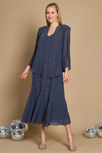 R&M Richards 358260 Plus Size Black Gown Evening Mother of the Bride