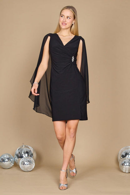 Short Plus Size Dress Cape R&M Richards 5806W