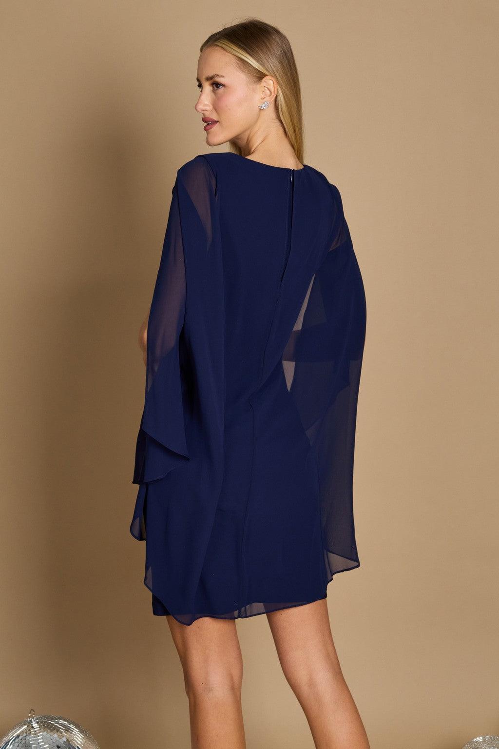 Short Plus Size Dress Cape R&M Richards 5806W