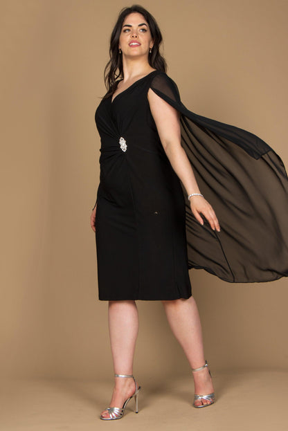 Short Plus Size Dress Cape R&M Richards 5806W
