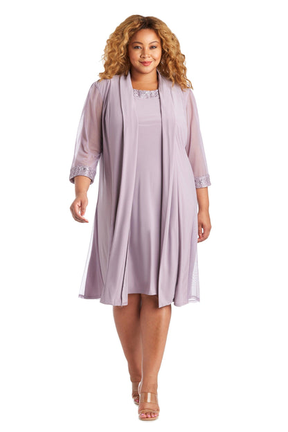 Plus Size Short Dress Jacket R&M Richards 3221W