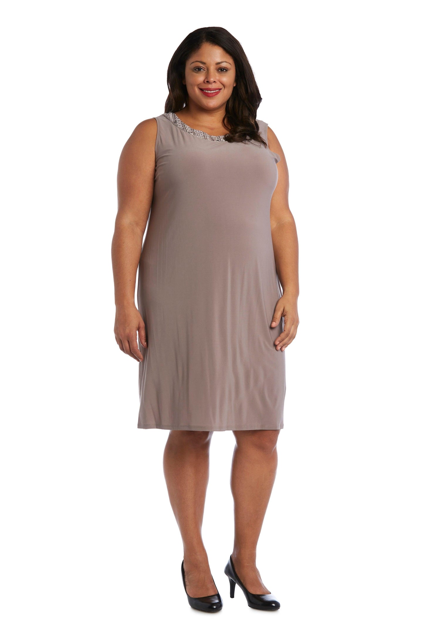 Plus Size Short Dress Jacket R&M Richards 3221W