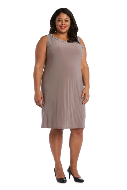 Plus Size Short Dress Jacket R&M Richards 3221W