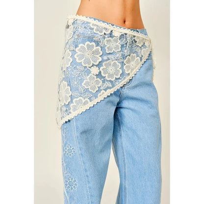 Scarf Lace Wrap Skirt
