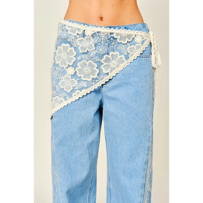 Scarf Lace Wrap Skirt