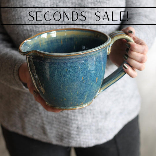 SECONDS SALE | Handmade Pottery | Large Batter Bowl image 0