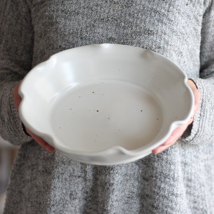 SECONDS SALE | Handmade Pottery | Large Pie Plate image 3