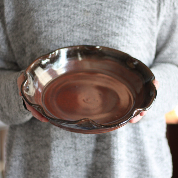 SECONDS SALE | Handmade Pottery | Large Pie Plate image 7