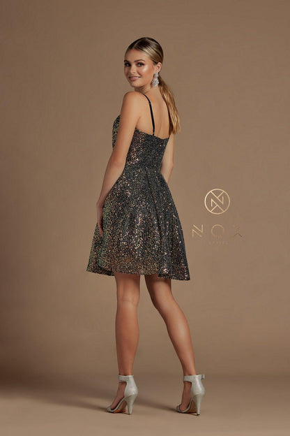 Sequins Cocktail Short Homecoming Dress