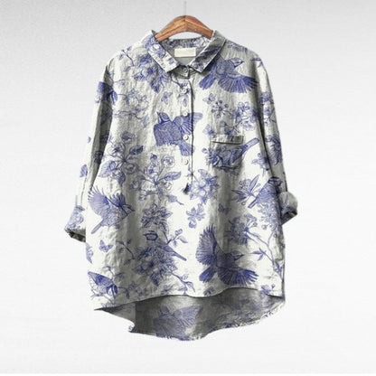 Séraphine | Artistic Floral Blouse