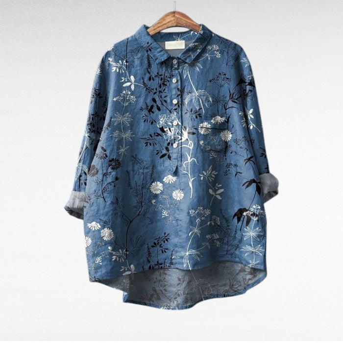 Séraphine | Artistic Floral Blouse