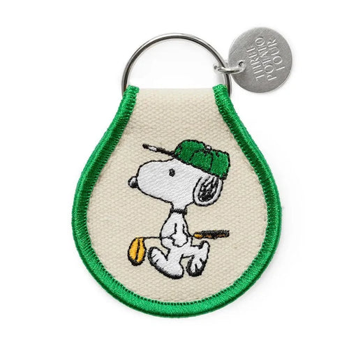 Snoopy Golf Patch Keychain