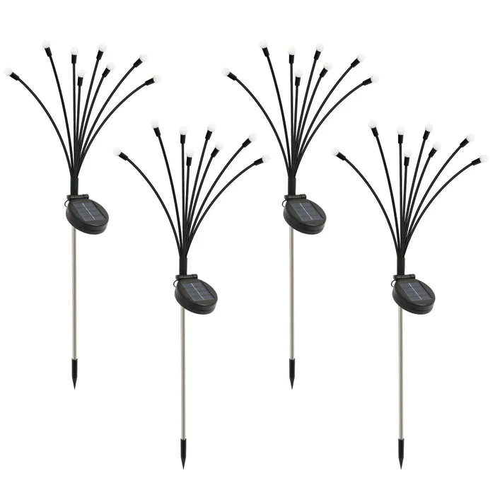 Solar Firefly Lights LED solar-powered outdoor garden lights with flexible wire and waterproof design