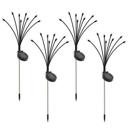 Solar Firefly Lights LED solar-powered outdoor garden lights with flexible wire and waterproof design