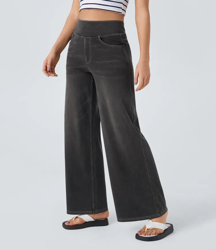 Solène - Relaxed Fit Wide Leg Jeans