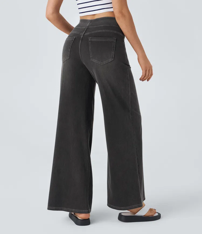 Solène - Relaxed Fit Wide Leg Jeans