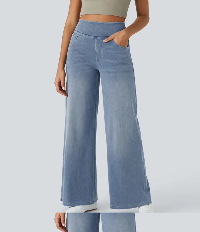 Solène - Relaxed Fit Wide Leg Jeans