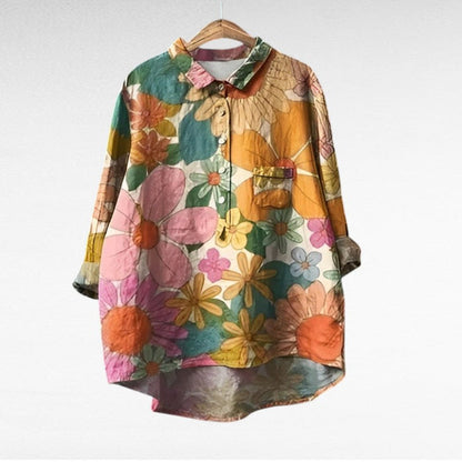 Solène | Elegant Floral Blouse