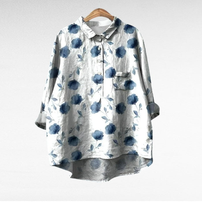 Solène | Elegant Floral Blouse
