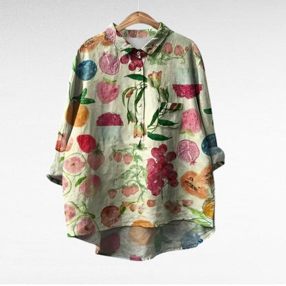 Solène | Elegant Floral Blouse