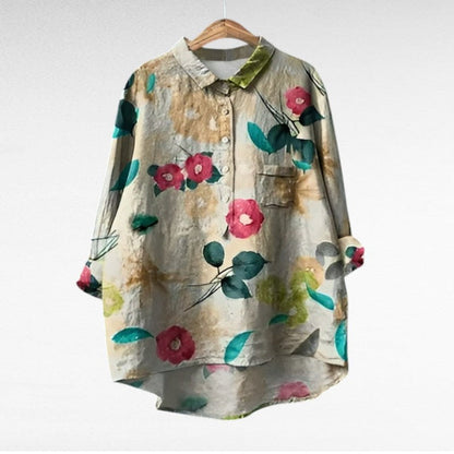 Solène | Elegant Floral Blouse