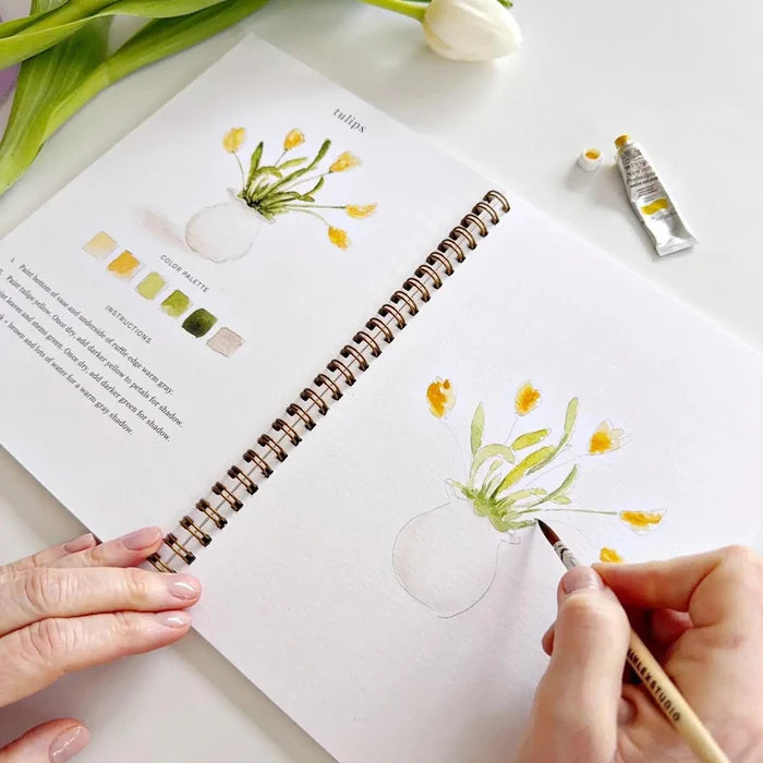 Spring watercolor book