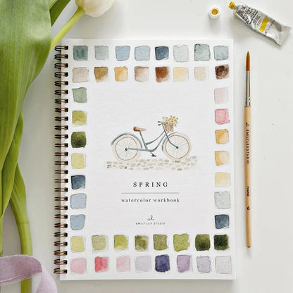 Spring watercolor book