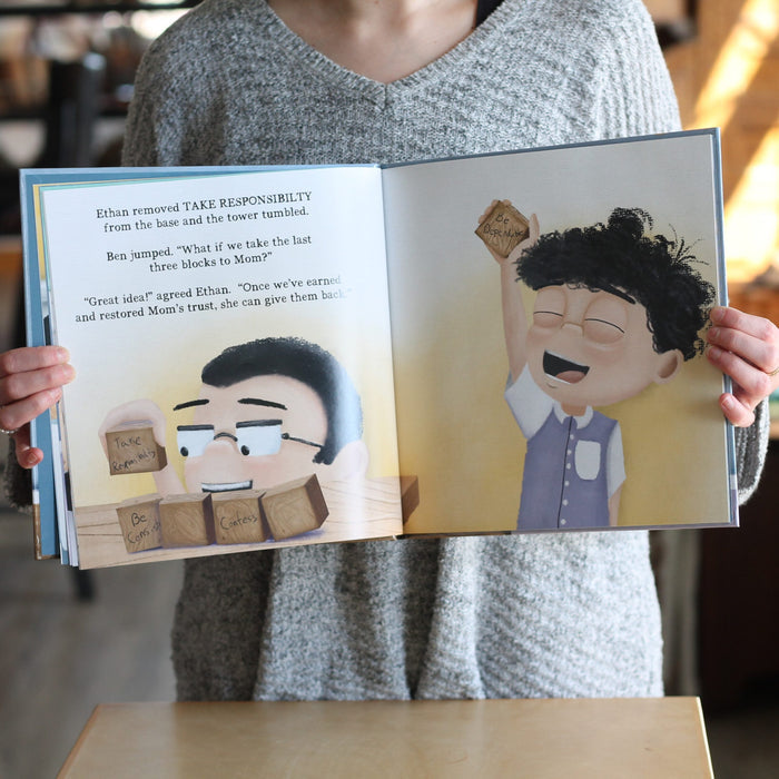 Tower of Trust | Author Kendra J. Bailey | Children's Book + Block Set image 2