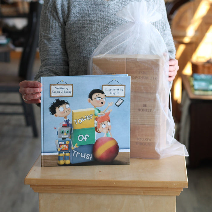 Tower of Trust | Author Kendra J. Bailey | Children's Book + Block Set image 4