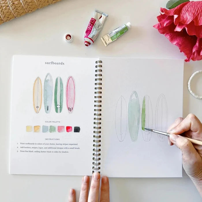 Tropical watercolor book
