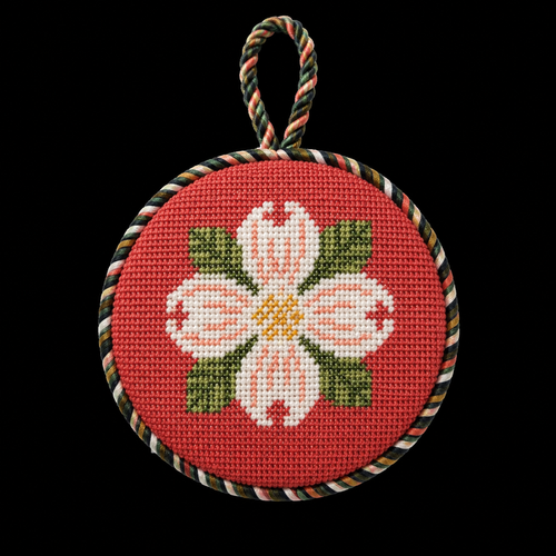 Two part needlepoint ornament workshop