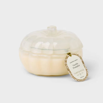 Vanilla Pumpkin Fall Candle 2 Wick Small Glass Jar