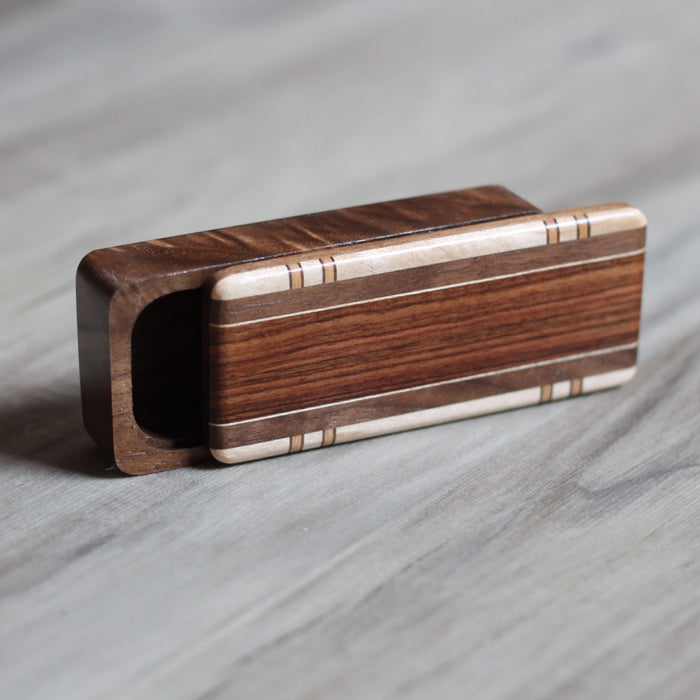 Walnut Magnetic Snap-Lid Box image 3