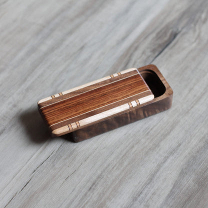 Walnut Magnetic Snap-Lid Box image 6