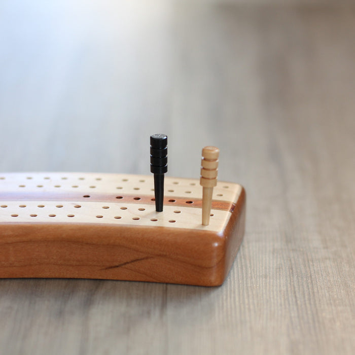 Wavy Cribbage Board | Cherry image 3