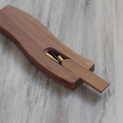 Wavy Cribbage Board | Walnut image 2
