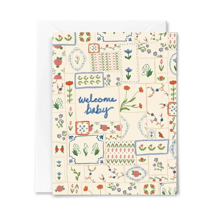 Welcome Baby Quilt Card